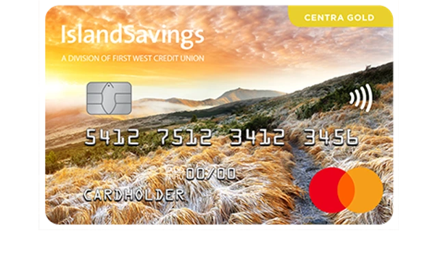 Centra Gold MasterCard card