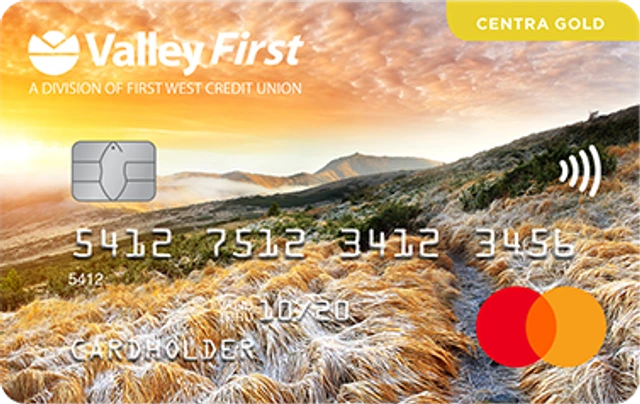 Centra Gold Mastercard card